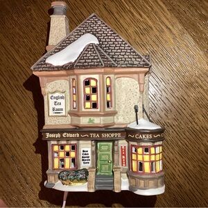 Dept 56 Dickens Village Joseph Edward Tea Shoppe